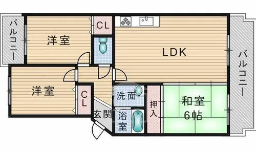 クレサンテール【1階】の間取り