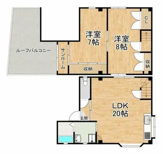 福田ビル【2階】の間取り