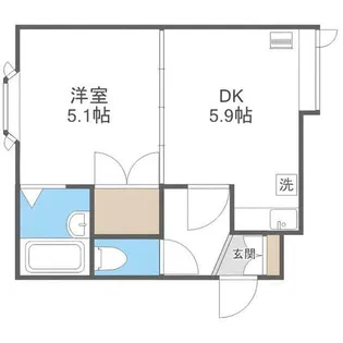 T’s House北27条【203号室】の間取り