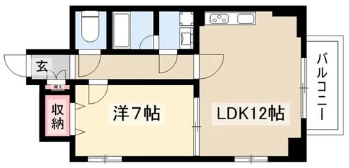 W HOUSE【401号室】の間取り
