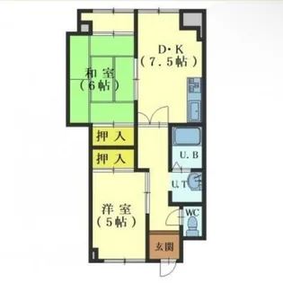 グランメールテルイ【201号室】の間取り