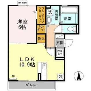 レガーロ河原町【1階】の間取り