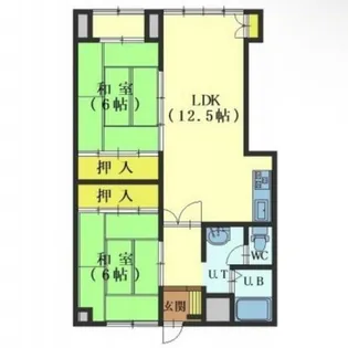 グランメールテルイ【205号室】の間取り