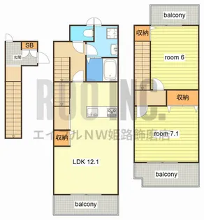 エテルナ【205号室】の間取り
