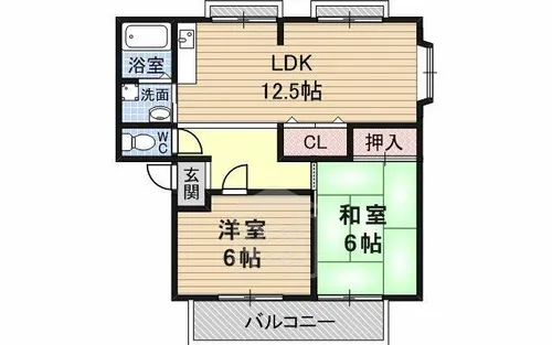 リオラムール2【1階】の間取り