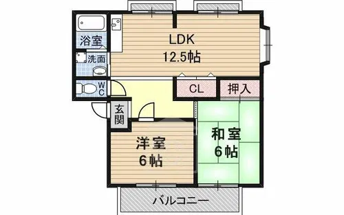 リオラムール2【1階】の間取り