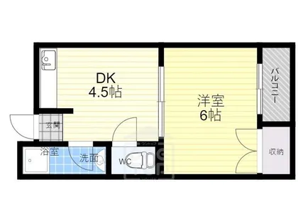 千里丘センターハイツ【2階】の間取り