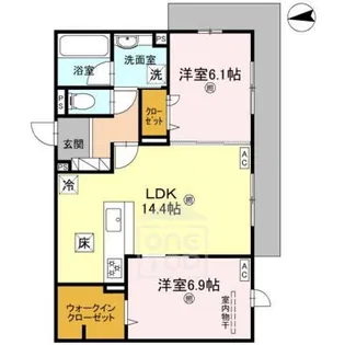 D-residence南茨木2【1階】の間取り