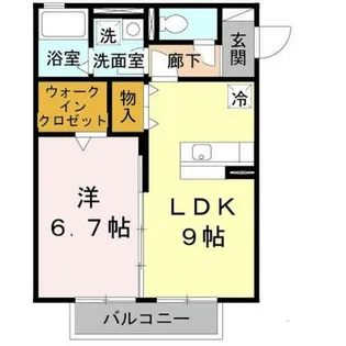 メルベーユS【2階】の間取り