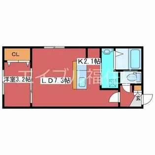 Olive【2階】の間取り