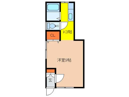 ピアハイツ【101号室】の間取り