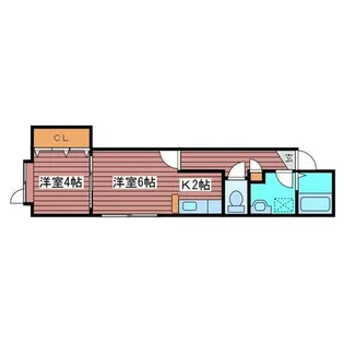ベストハウス月寒【201号室】の間取り