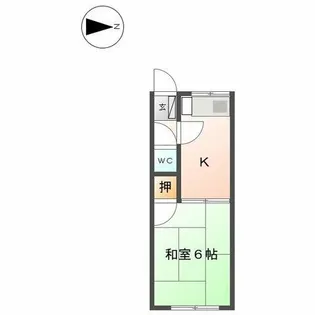 大森荘【105号室】の間取り
