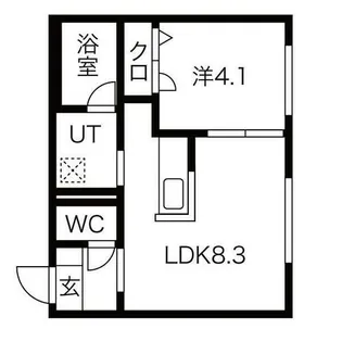 葉月【3階】の間取り
