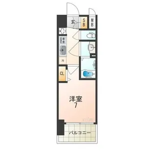 大阪府大阪市港区夕凪2丁目【マンション】の間取り