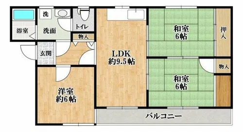 ラインプラザ本郷【2階】の間取り
