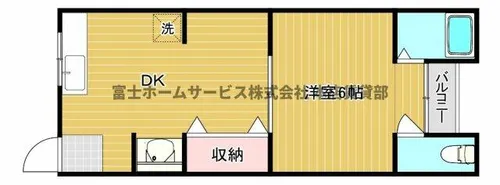 松栄ハイツ【3階】の間取り