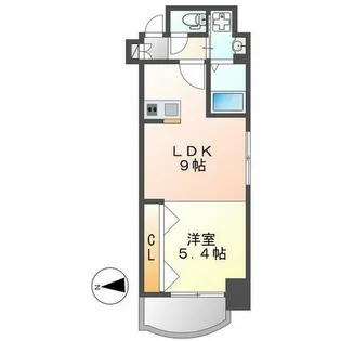 RAFFLE CHIHAYA【5階】の間取り