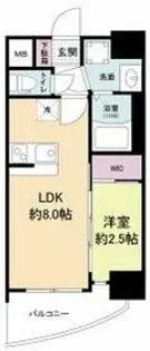 セレニテ天六ミラク【2階】の間取り