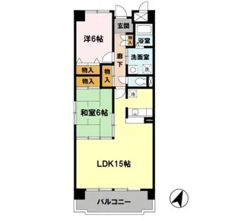 グランボナール【4階】の間取り