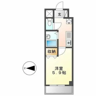 びいI千種【7階】の間取り