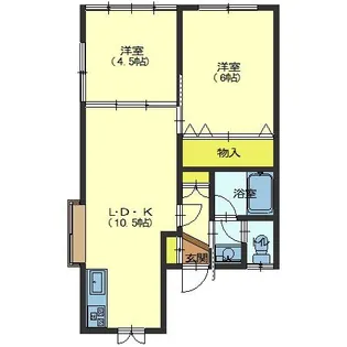 ファミールアプリコット【2-A号室】の間取り