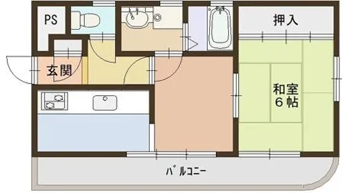 タカラハイツ【4階】の間取り