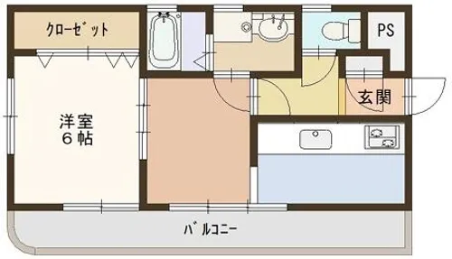 タカラハイツ【401号室】の間取り