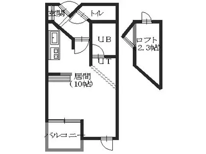 ヴェルドミール昭和【110号室】の間取り