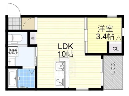 ボヌール千里丘【3階】の間取り