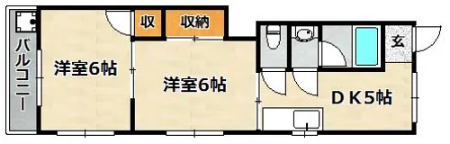 熊野マンション【301号室】の間取り