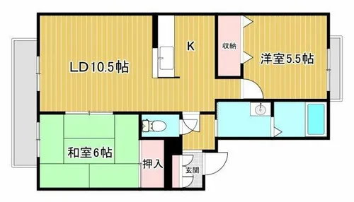 エーデルハイム【1階】の間取り