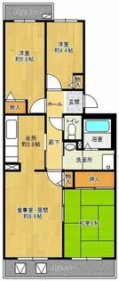 すずかけ台ハイツ第3【2-504号室】の間取り