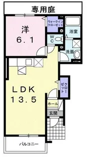 1LDKの間取り画像