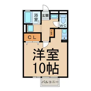 サンパレス A・B棟【2階】の間取り