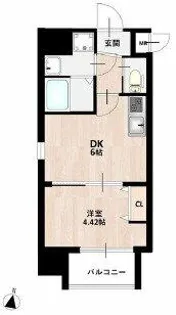 MAISON PREMIER UMEDA NORTH【1階】の間取り