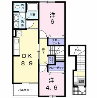 プティ−ト【2階】の間取り