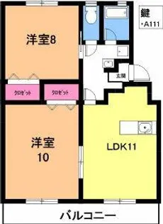 カトウハイツ【1階】の間取り