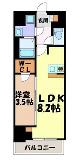 クレヴィスタ名古屋上前津【9階】の間取り