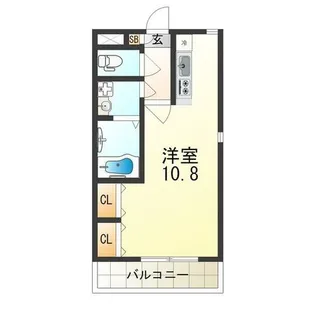 ジュネス姫里Ⅰ【3階】の間取り