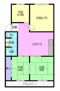 西町ハイツ【00A-4号室】の間取り