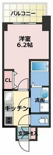 ARCOBALENO OSAKA FUSE【5階】の間取り