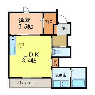 メゾン ド リュンヌ【1階】の間取り
