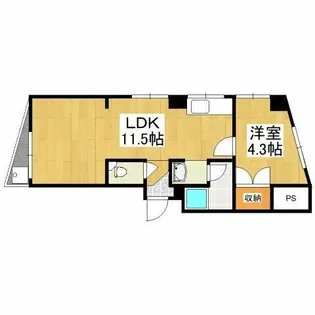 富士第2ハイツ【3階】の間取り