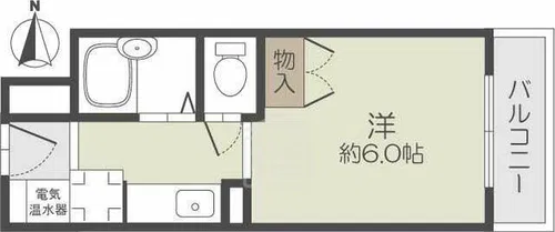 スチューデントパレス茨木【5階】の間取り