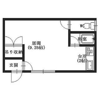 コーポ金子【E号室】の間取り