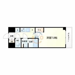 コンフォリア新大阪宮原Q【14階】の間取り