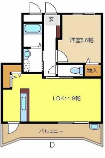 CENTRAL FERS【2階】の間取り