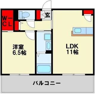 グリーンコート楽Ⅱ【1階】の間取り