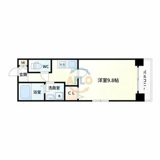 TMK江坂【10階】の間取り